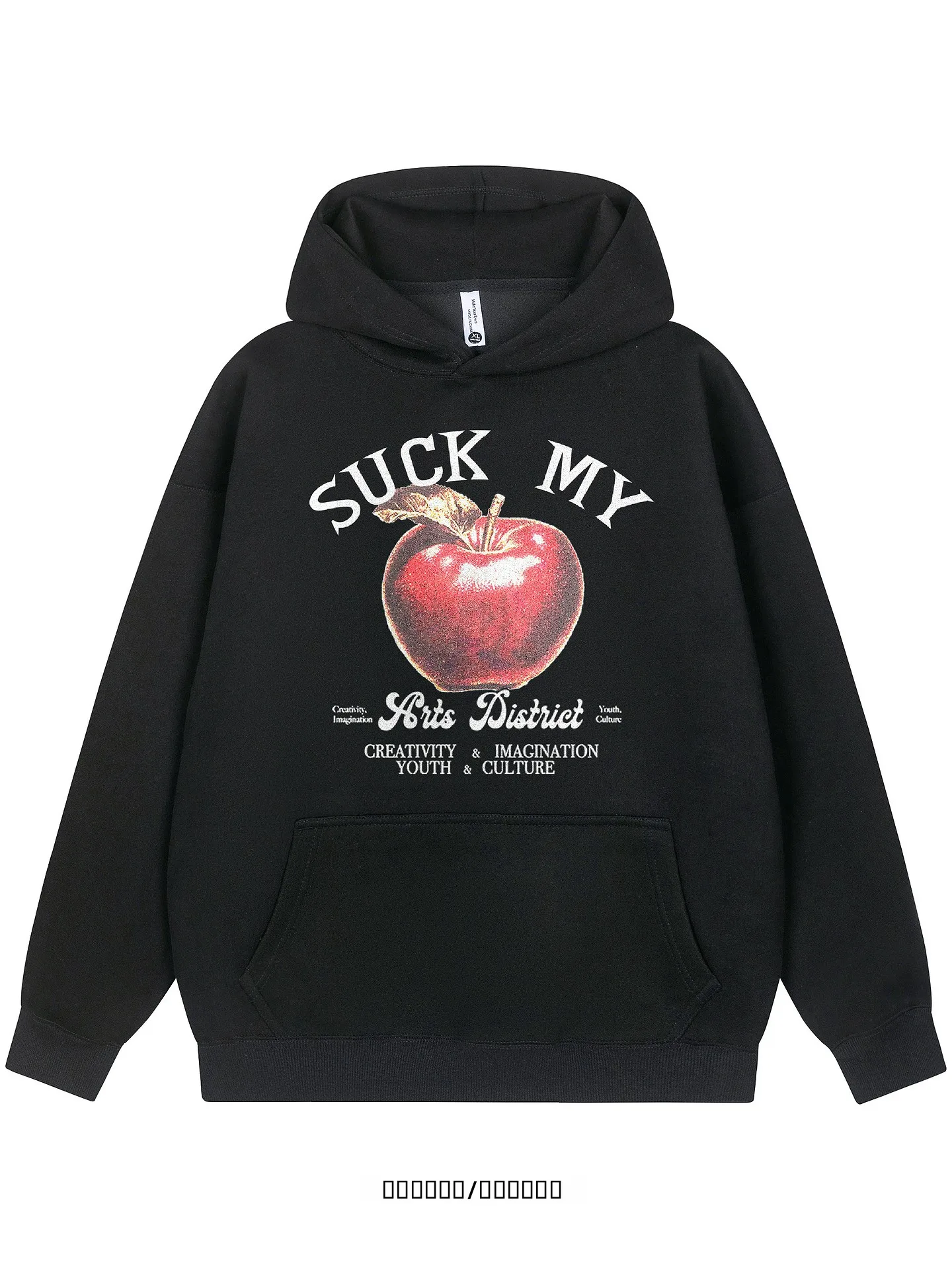 

from Retro Print Loose Fit Hoodie Youthful Trendy Casual Cotton Polyester Blend Breathable Long Sve Sweatirt