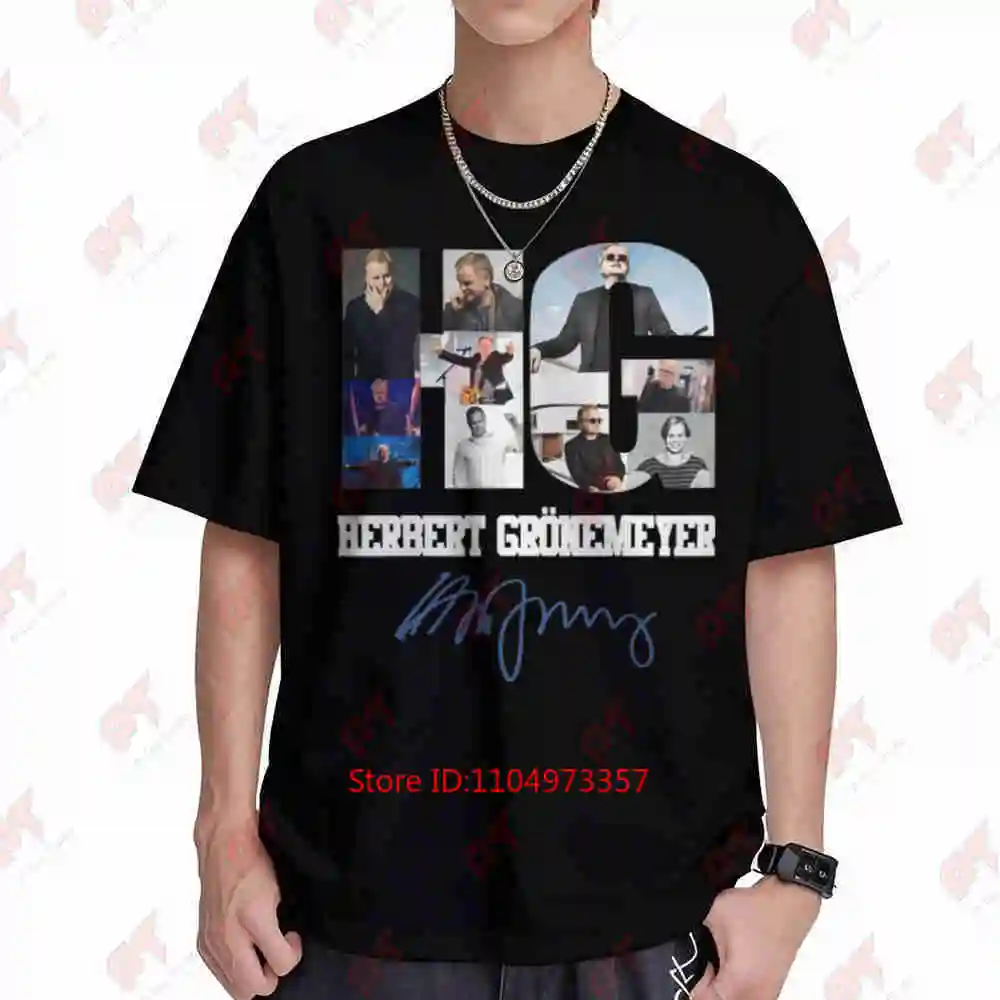 Herbert Gronemeyer Signature Photo Collage Short Sleeve Tee 100% Cotton T-Shirt