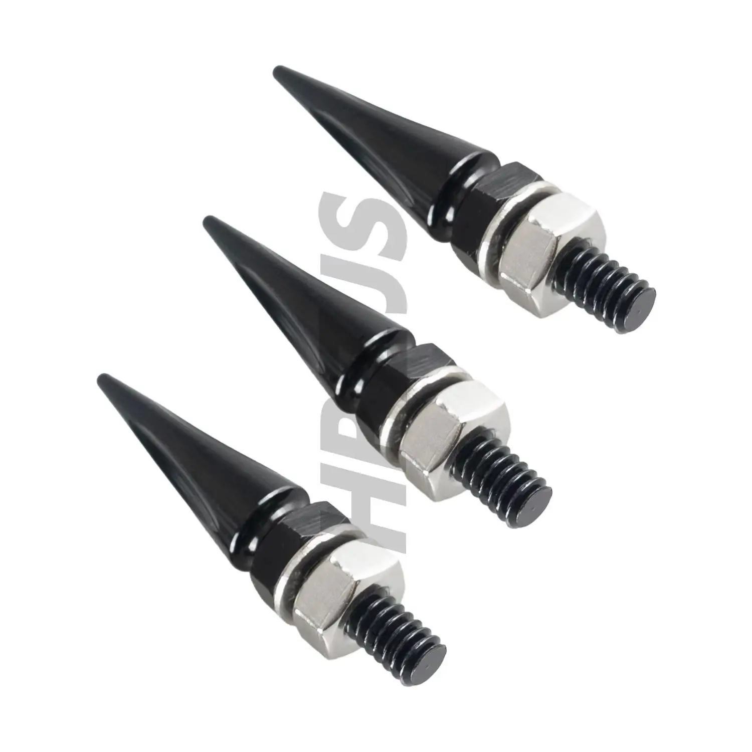 

For Harley Touring Electra Glide Street Glide Trike 1996-2013 Black/Chrome CNC Aluminum Motorcycle Windshield Spike Bolts