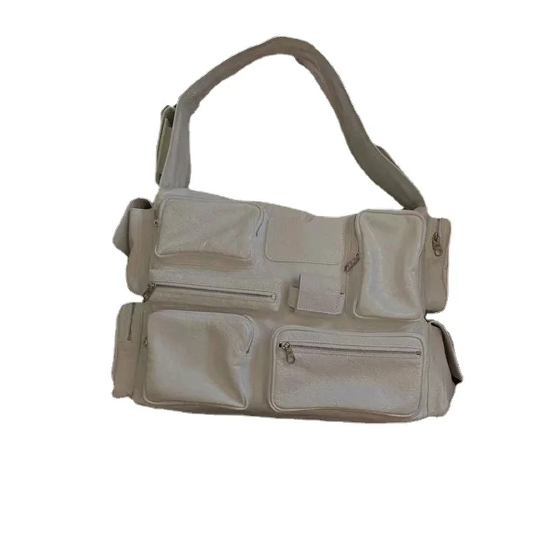Bolso de mano de piel sintética para mujer, Cartera de hombro informal de gran capacidad, Color sólido, a la moda, 2022
