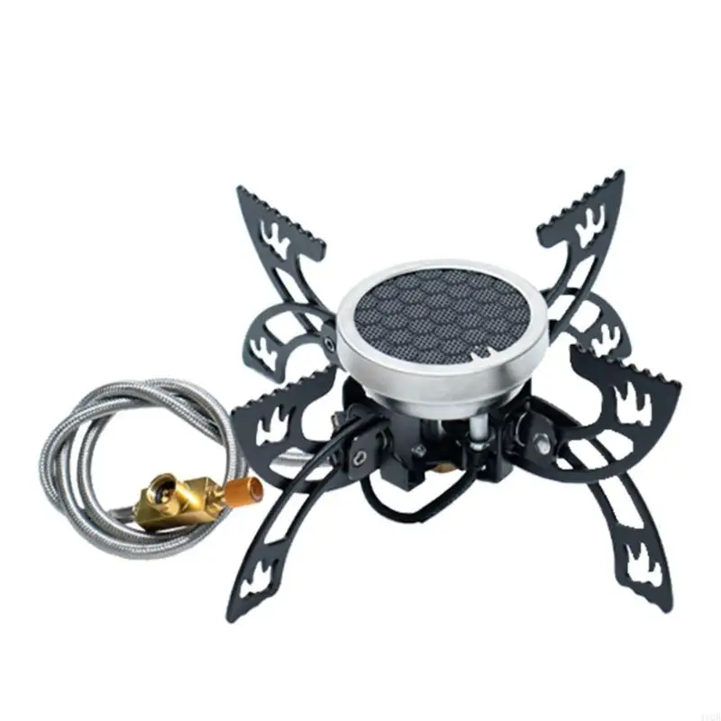 2025 New Foldable Camping Cooker Burners Wind Resistant Flame 4 Leg Stability Compacts Portable Design for Outdoor Cooking