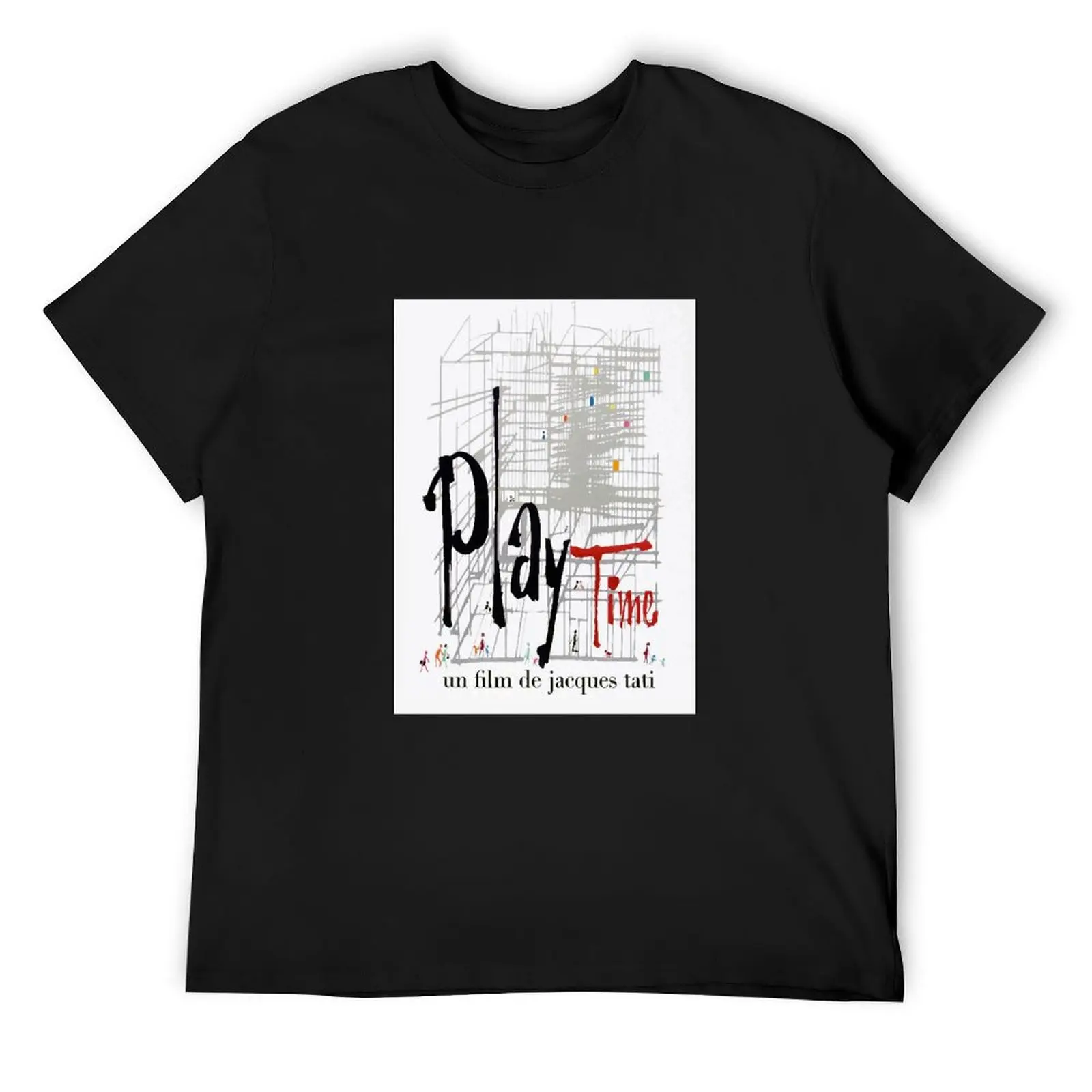 

Playtime Jacques un film de Tati vintage T-Shirt summer clothes summer tops cotton graphic tees mens designer clothes