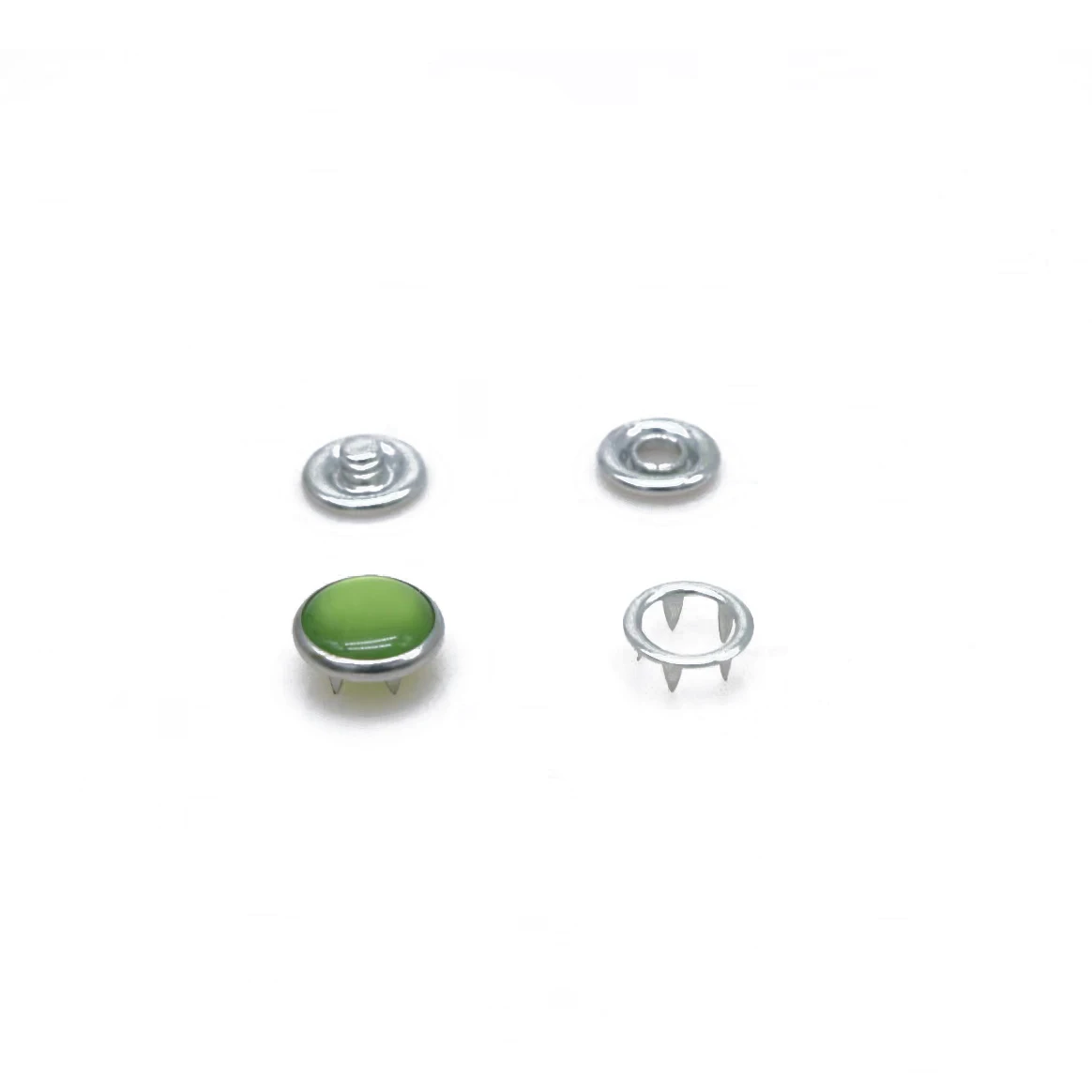 Top Fashion Botones Scrapbooking Diy 100sets/lot 10/12/15mm 4 Part Buttons White Pearl Prong Snap Button Fastener