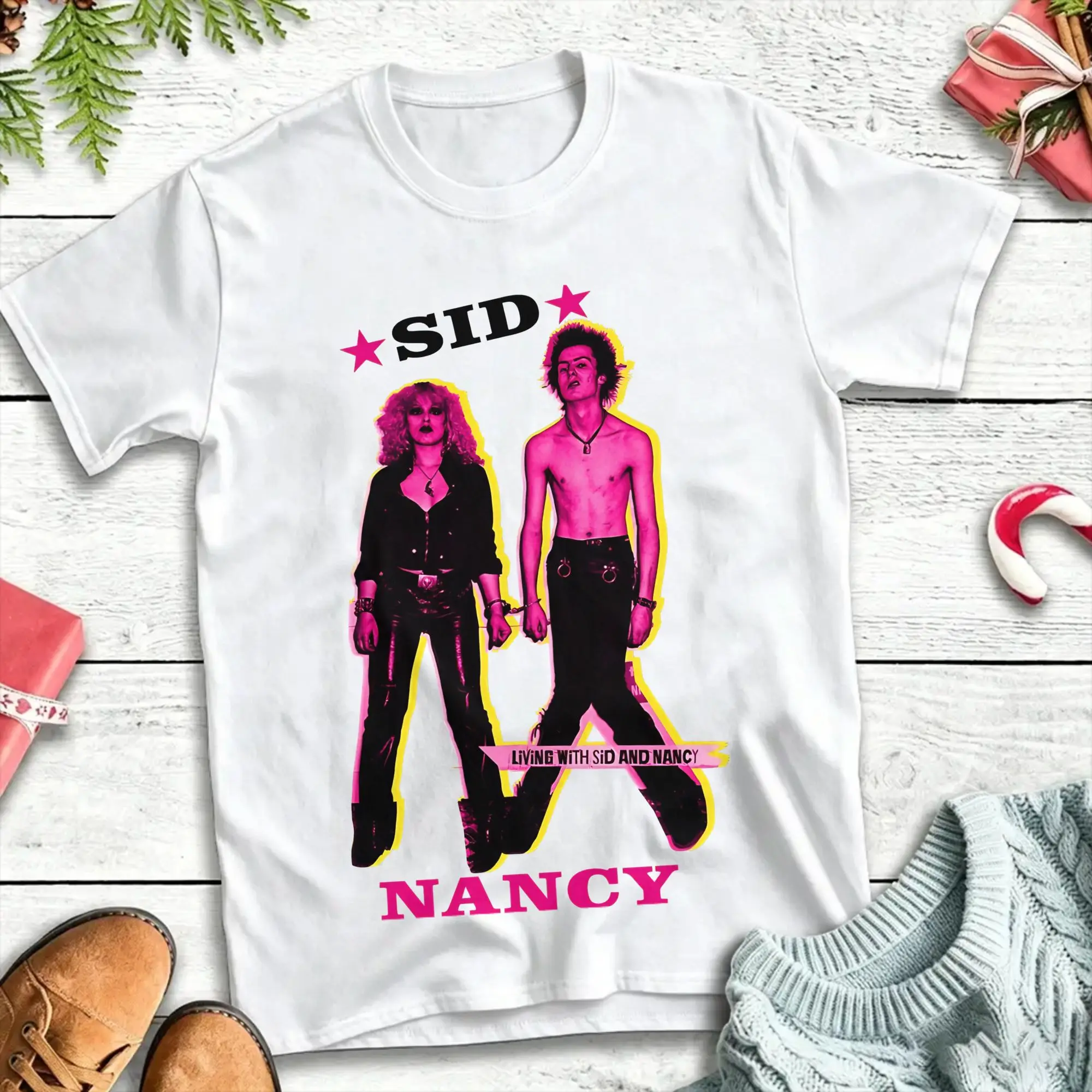 Sid And Nancy Sexy Dynamite London  T-Shirt Men  Streetwear T Shirts Summer O Neck Popular Tee Shirt Pattern Oversized Tops