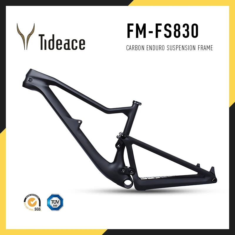 Carbon Fiber Mountain Bike Frame, 29er Soft Tail Boost Trail Enduro Full Suspension MTB Bicycle