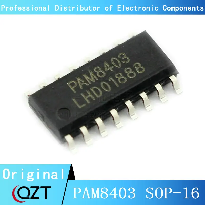 10 Stks/partij PAM8403 Sop 8403 Sop-16 Filterless 3W Klasse-D Stereo Audio Versterker Chip Nieuwe Plek