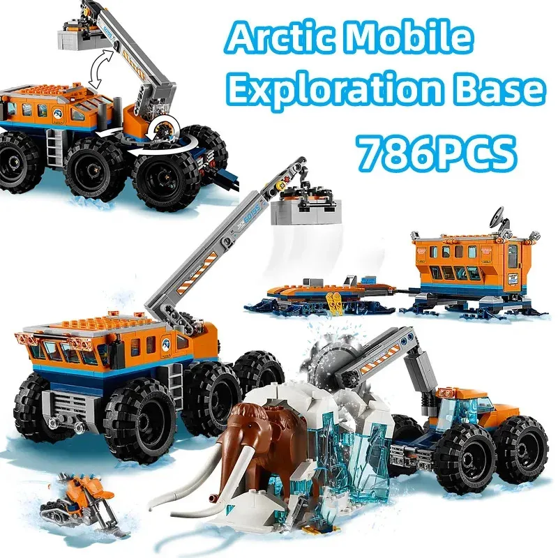 Compatible with City series building blocks 60195 Arctic mobile