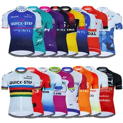 New Team France Cycling Maillot MTB Jersey Pro Bicycle Clothes Ropa Ciclismo Summer Quick Dry Shirt Men's Short Cycling Clothing