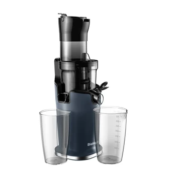 BioloMix Cold Press Juicer with 78mm Feed Chute, 200W 40-65RPM Powerful Motor Slow…