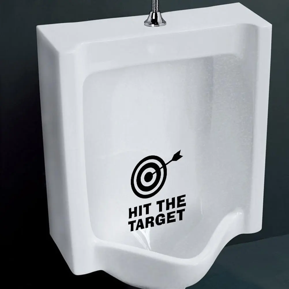 

3pcs Toilet Sticker Potty Training You Pee On Seat Cover Removable Pvc Adhesive Target Decal For Bathroom Home Public Washroom