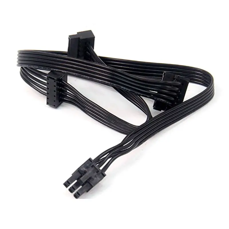 Efficient 2Pcs GPU PCI Express 6Pin Male 1 To 3 SATA SSD Power Supply Cable For CORSAIR CX850M CX750M CX600M CX500M CX430M Modul
