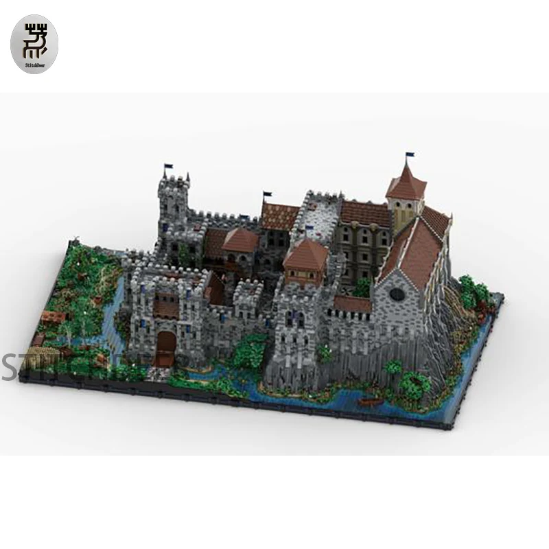 Master Difficulty 112744PCS MOC Classic Complete Medieval Castle Palace Modular Building Dimension Blocks Large Toy Display Gift