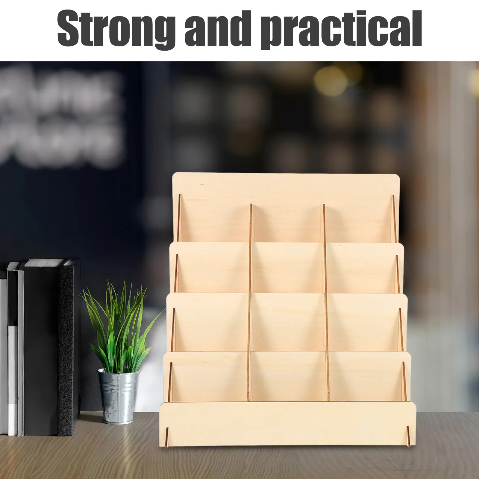 display-holder-card-office-halloween-christmas-card-display-stand-wood-display-card-stand-wood-card-display-rack-wooden-4-tier
