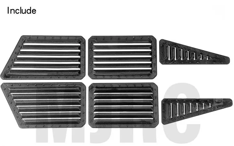 Per Trax Trx-4 Unità Tattica Defensive Sideguard Kit Stampa 3d Finestra Laterale Armatura Parabrezza Anteriore Difesa Lunetta 82066-4