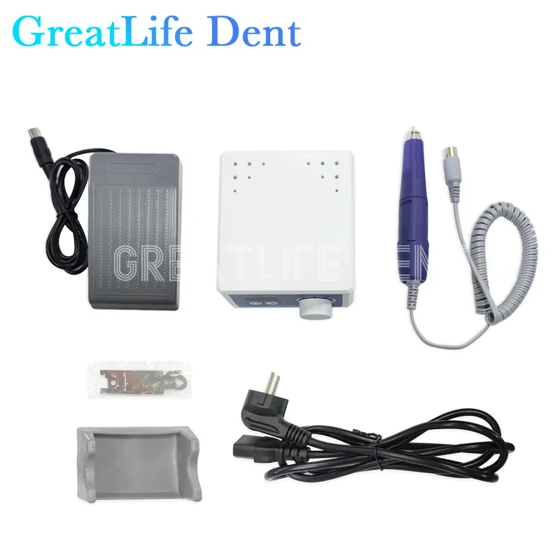 GreatLife Dent Renhe 505D 45K 90W 45000RPM Nail Polishing Manicure Pedicure Nail Drill Machine Carbon Brush Handpiece Micromotor