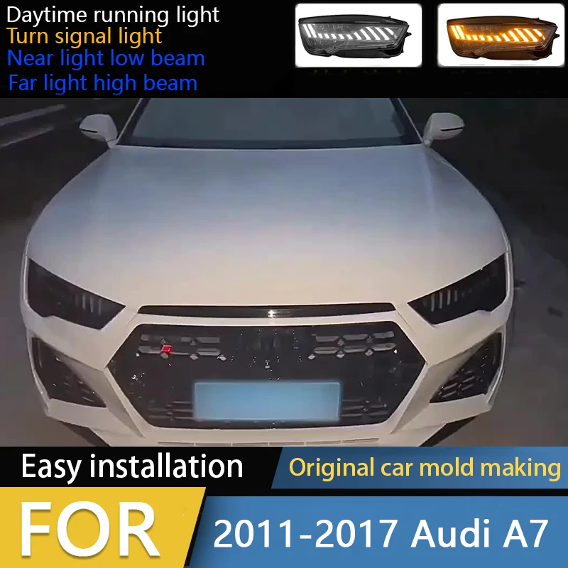 

Car Accessories Head Lamp for Audi A7 Headlights 2011-2017 RS7 LED Headlight DRL Dynamic Singal High Low Beam