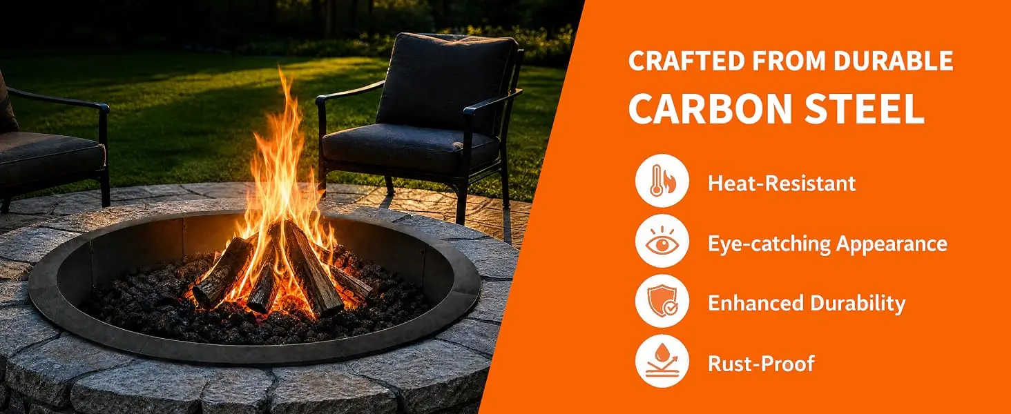 Smokeless Fire Pit Ring Steel Fire Ring