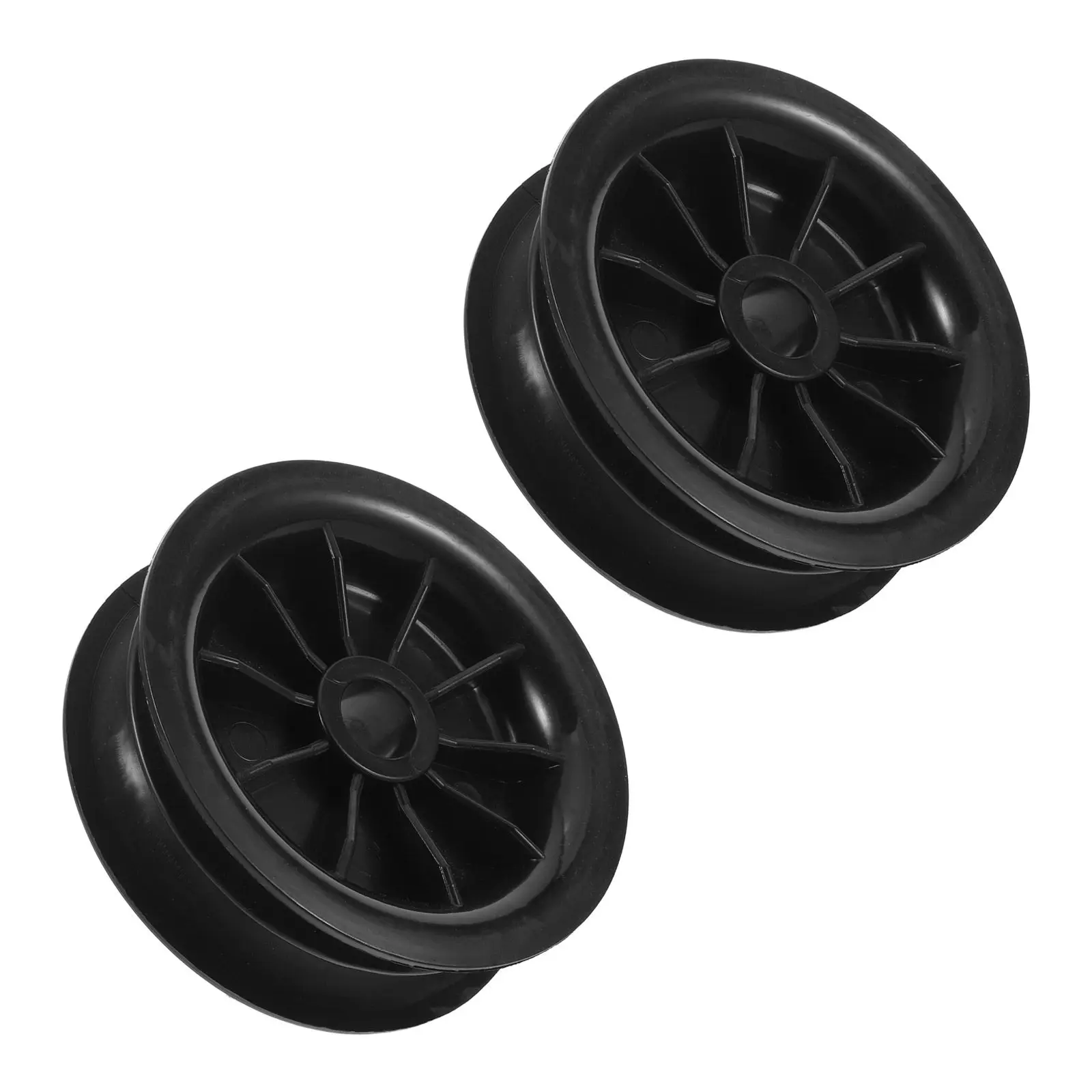 2pcs Double Groove Hose Guide Wheel Replacement Plastic Forklift Oil Pipe Pulley Hose Guide Spare Part Routing Wheel Rollers
