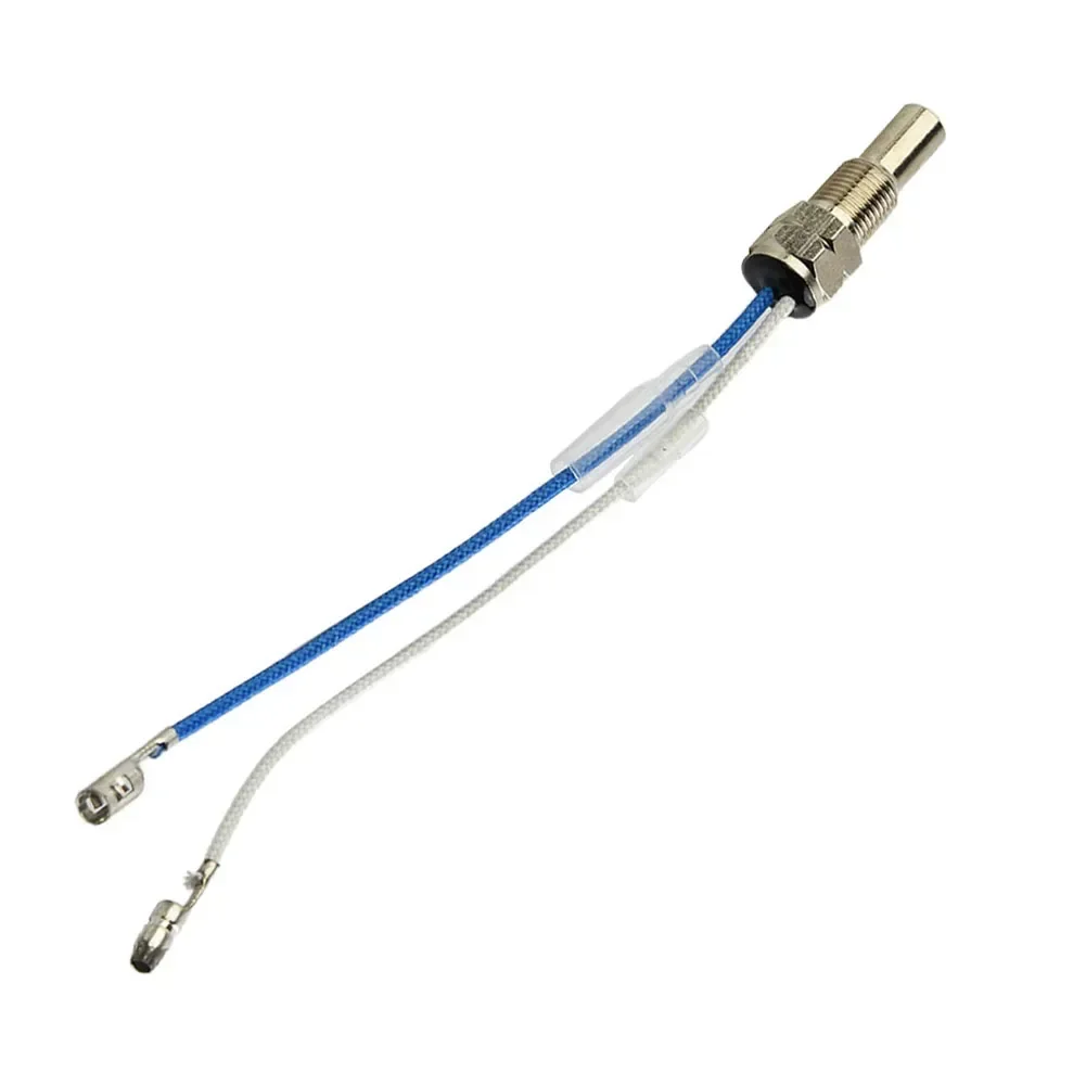 Thermometer Sensor Oil Water Temperature Sensor Sender Probe with 2 Wire Connection and Braided Wire for Extra Protection