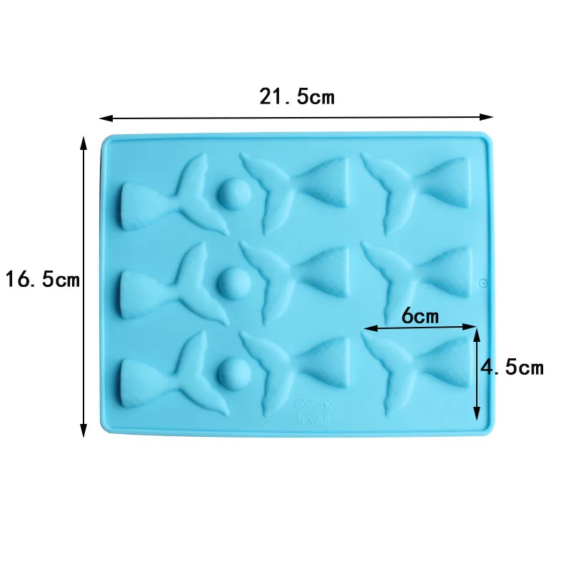 Милая силиконовая мини-форма в виде хвоста русалки для шоколада Аксессуары для выпечки мекаральный пудинг формы для украшения торта инструменты для выпечки