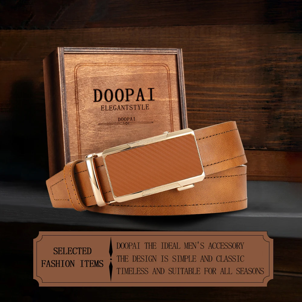 Belt for men Blue Striped Belt Automatic Buckle Belts Fashion Jeans Belt Designer Belts PU Leather Belt