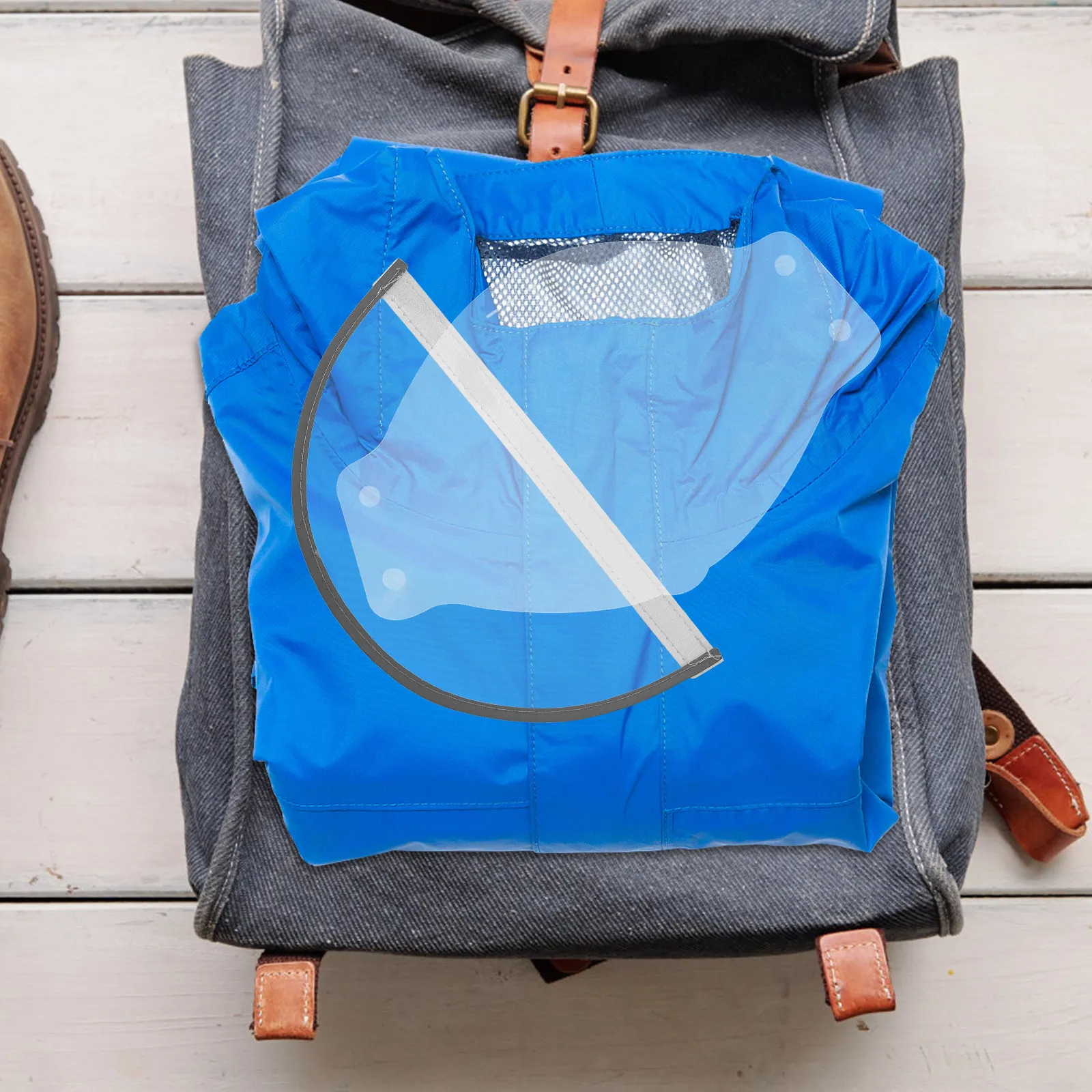 

1Set Rain Poncho Facial Protector Hat Brim Raincoat Accessory Replacement Cap Brim Rain Protection for Outdoor