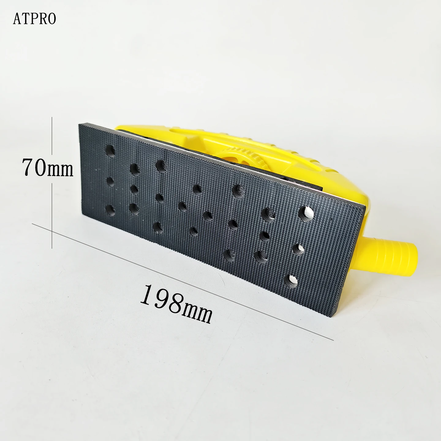 

Yellow 70/198 Elastic Dry Grinding Hand Push Plate Putty Hand Planing Plate Rectangular Arc Adjustable Sandpaper Grinding Plate
