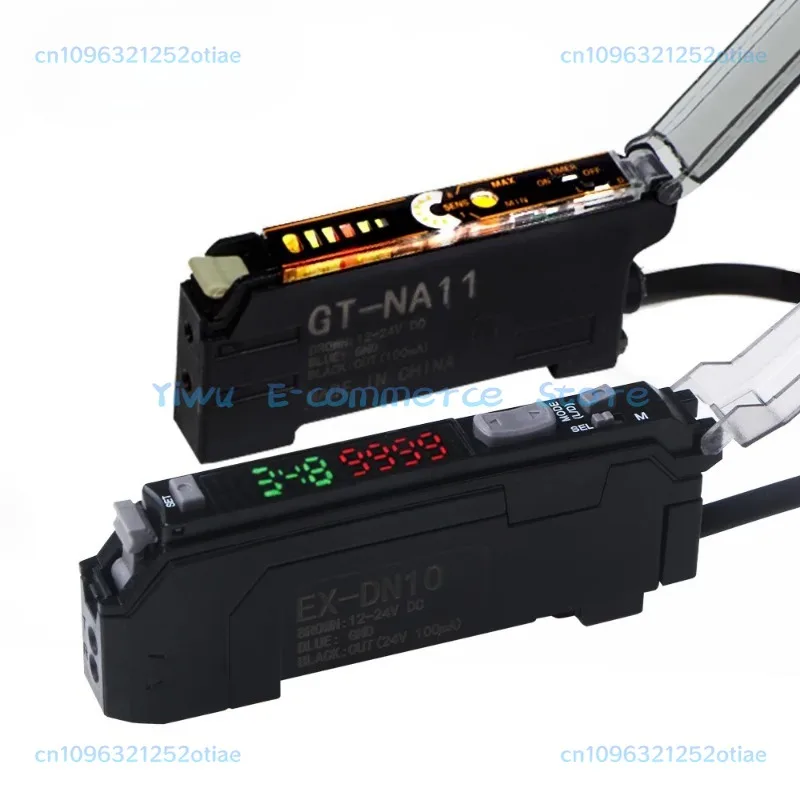 

Fiber Optic Sensor Amplifier High Precision 10-30V DC 3-wire NPN PNP NA11 Digital Display Optical Photoelectric Switch