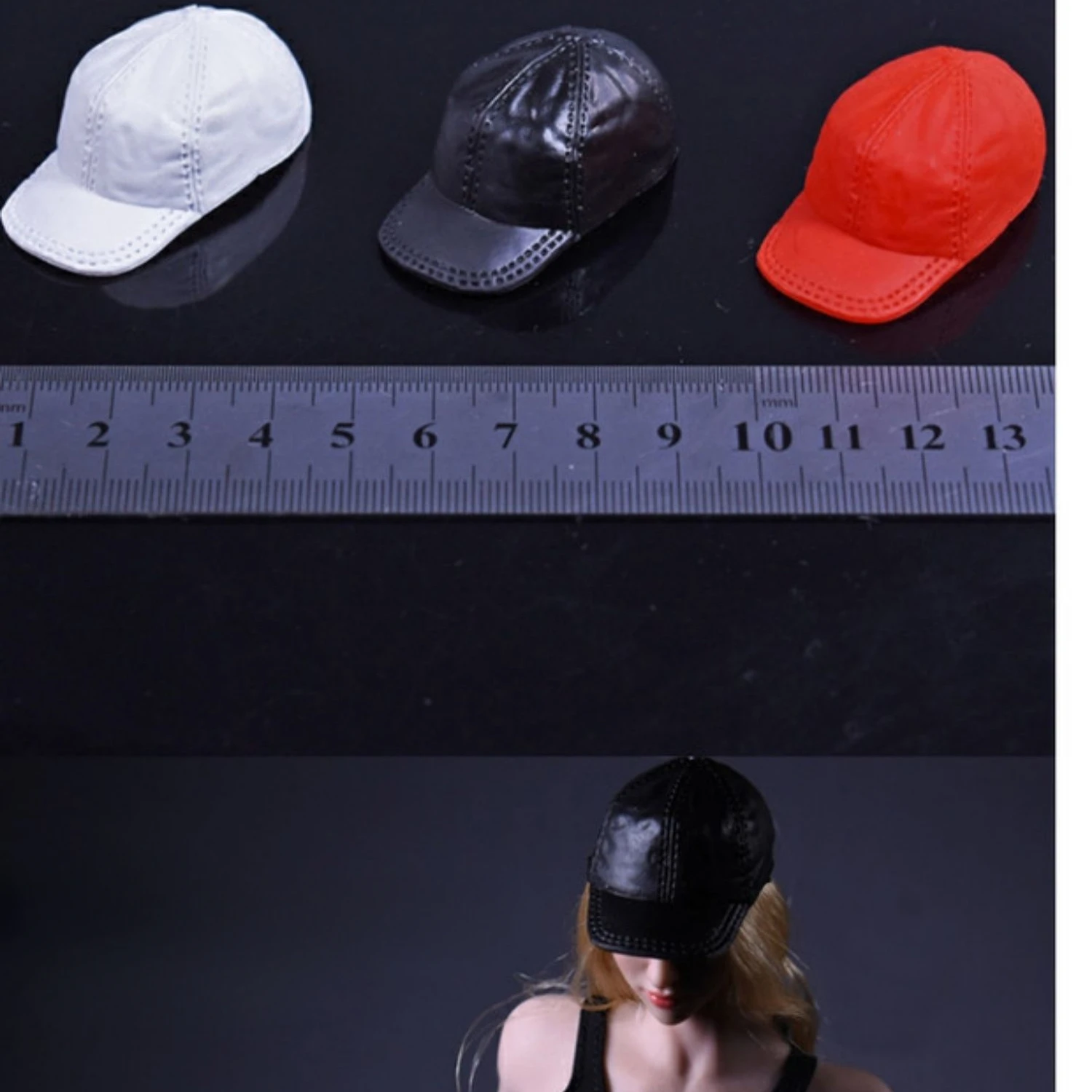 Fashion Hat Model 1/6 Scale Baseball Caps Three-color Action Figure Model for 12 Inch Soldier Accessories Head Sculpt Doll Gift