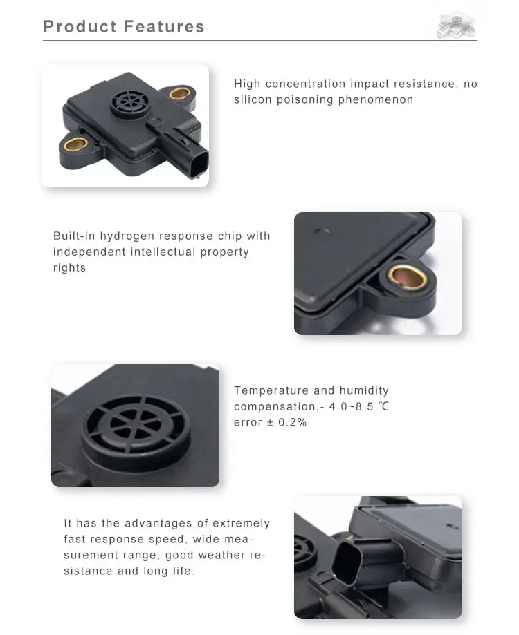 Sensor Kebocoran Gas Hidrogen Sensor Alarm Deteksi Keamanan Industri