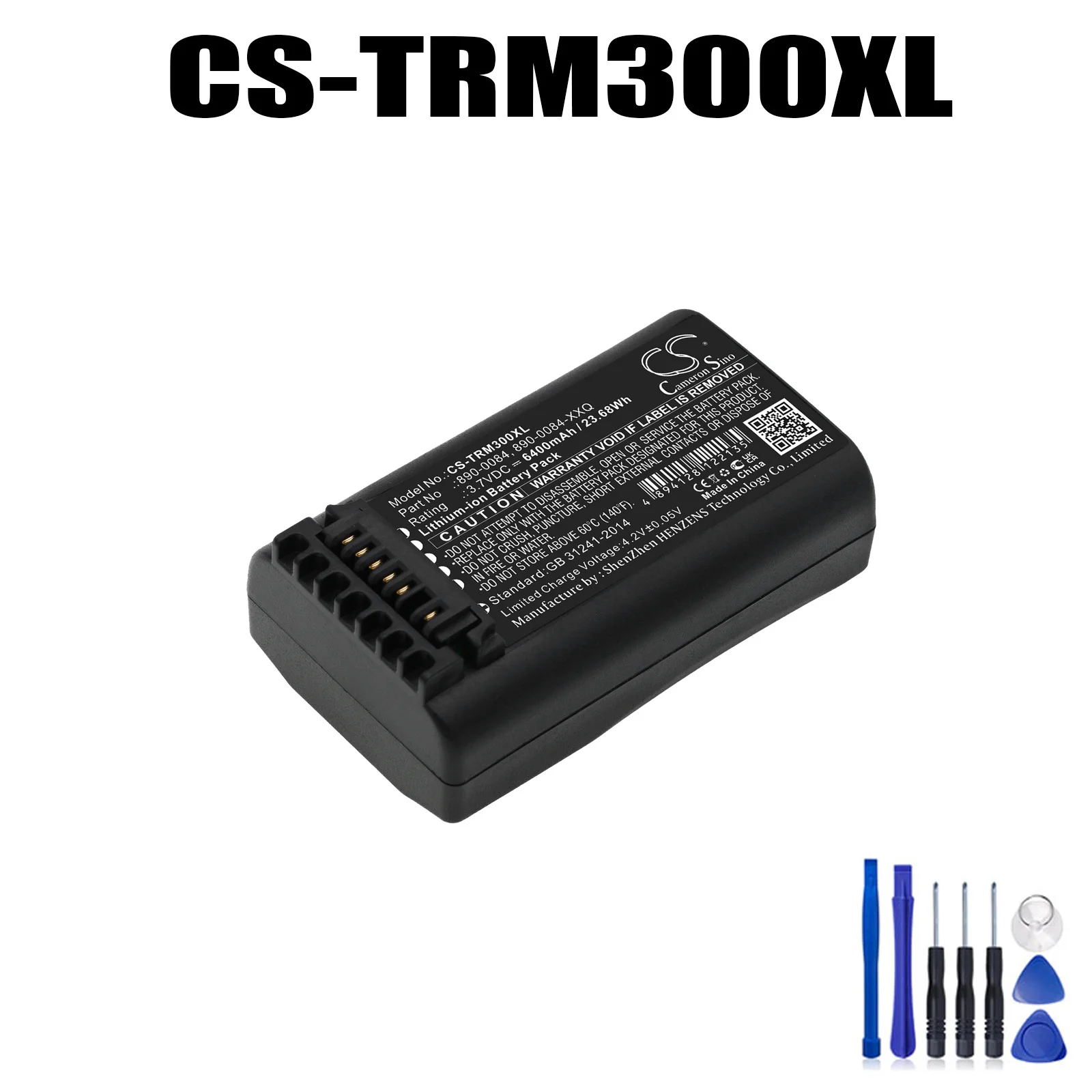 Cameron Sino 6400mAh Battery for Trimble 108571-00 53708-00 53708-PRN 890-0084 890-0084-XXQ 990651-004277 993251-MY ACCAA-101