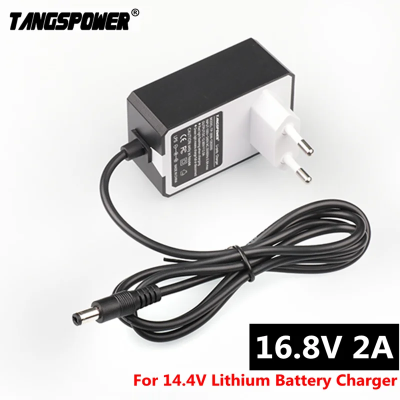 

16.8V 2A Screwdriver Charger for 18650 Lithium Battery 14.4V 4Series Lithium li-ion Battery Wall Charger AC 100V-240V EU/US Plug