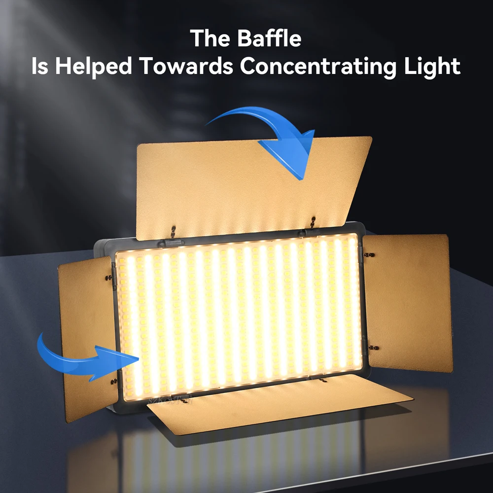 Luz LED para estudio fotográfico, iluminación de relleno para fotografía y vídeo, lámpara de Panel de grabación bicolor de 40W para juego de Youtube en vivo