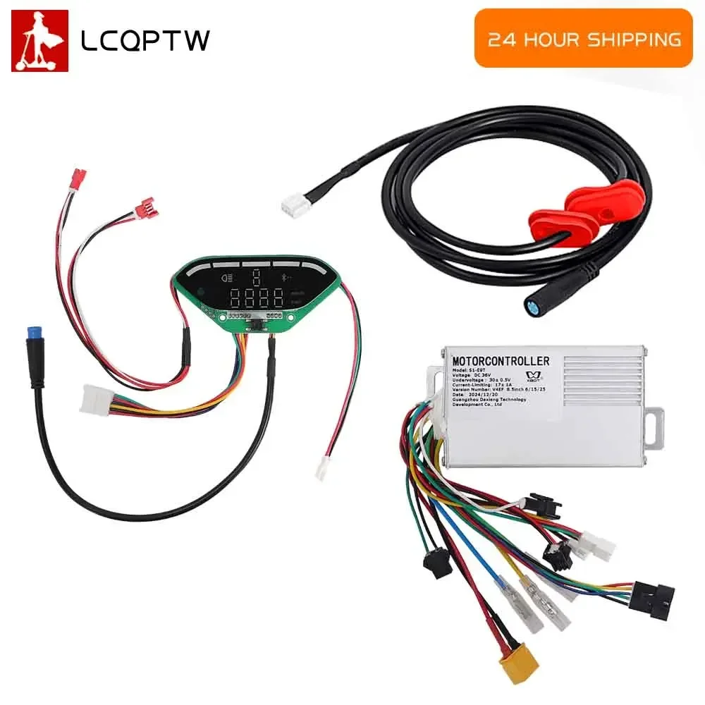 Dashboard Controller Kit For S1-E9T Electric Scooter 17A 36V 350W Controller/Dashboard/Communication Cable Spare Parts