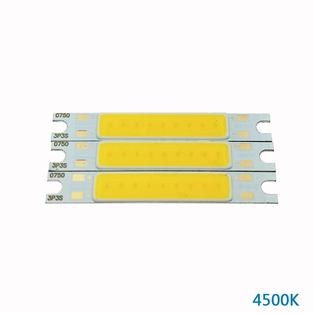 50x7mm Module Lighting 9V 5W LED Light Board COB Panel WhiteLight Natural Warm White Desk Lamp Wall Lamp Light Source Work Light