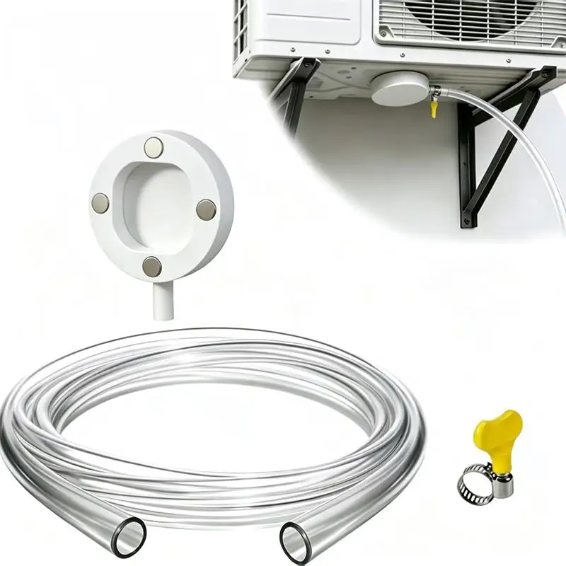 Magnetic AC Condensate Drain Hose Kit Strong Magnetic Base for Most Home Window Air Conditioner Units