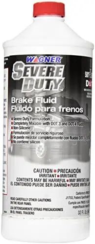 

Wagner DOT 5.1 SEVEREDUTY Brake Fluid 32 oz (946 ml) - High-Performance Synthetic Brake Fluid for All Vehicles