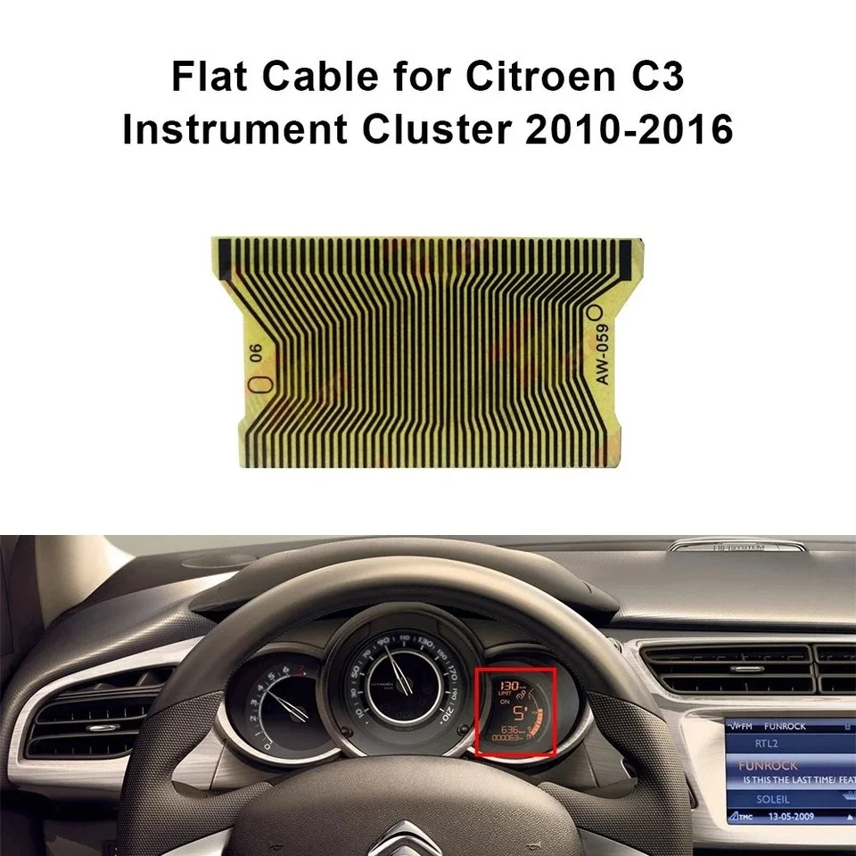Flat Cable for Citroen C3 DS3 Instrument Cluster