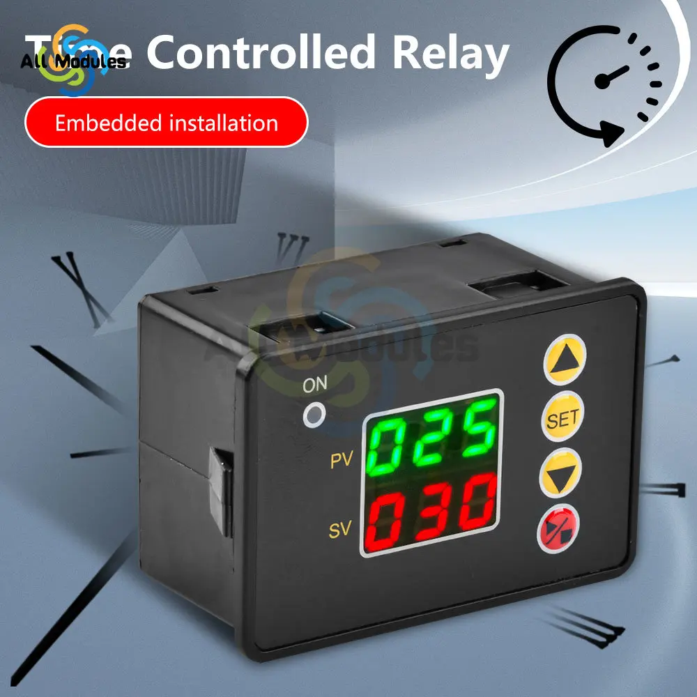 Normally Open Relay Time Controller 12V 24V 110V 220V Timer Delay Switch T2310