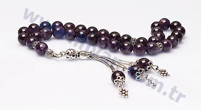 IQRAH Amethyst Stone Rosary (925 carat Silver)