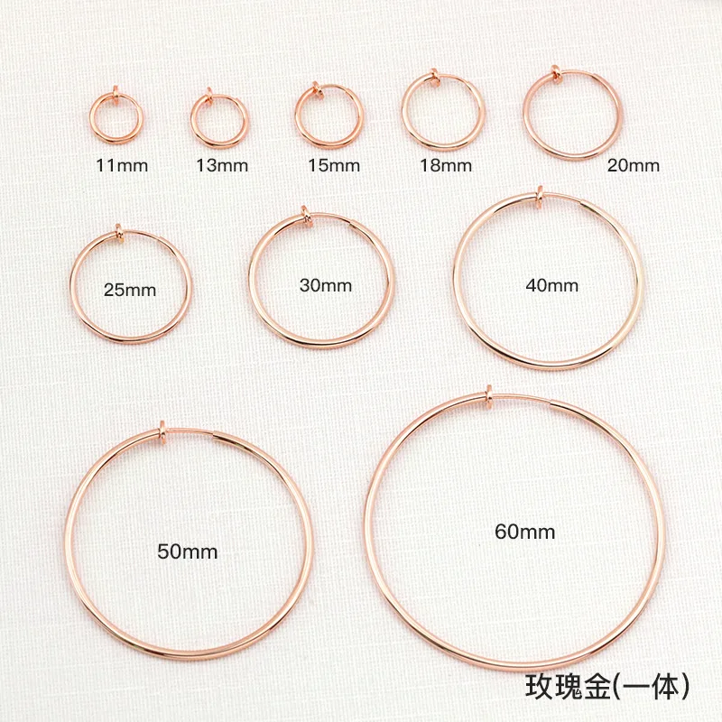 1Pair Ear Cuff Fake Hoop Earrings Man Big Round Circle Ear Clip On Earrings For Women 2023 Without Piercing Earring Non-Hole