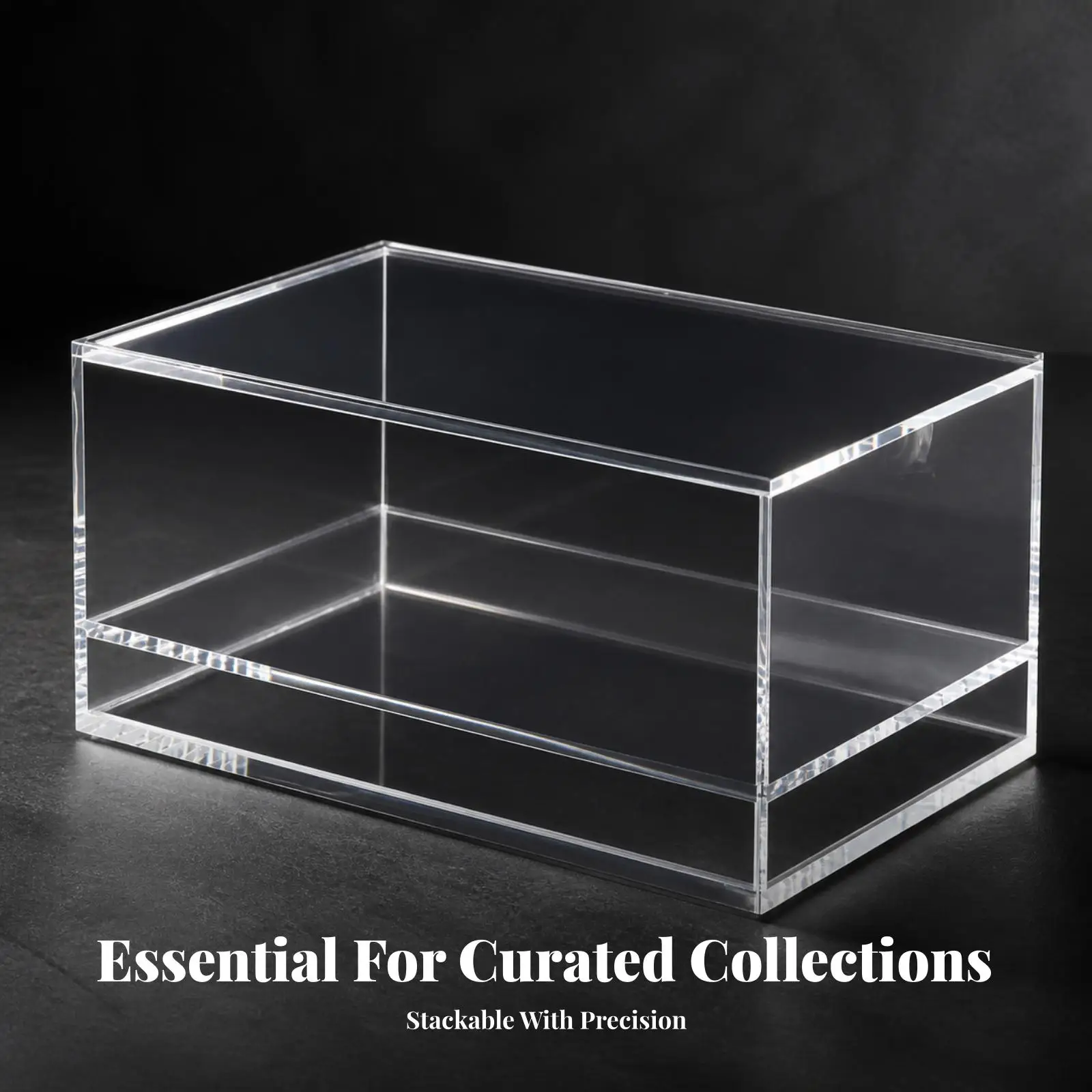 Pull-out Acrylic Mahjong Case Dustproof Mahjong Tile Storage Box Clear Pull-out Acrylic Box for Board Game Enthusiasts, Desks,