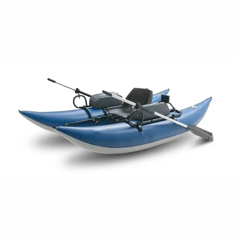 Inflatable Pontoon Fishing Paddle Boat With Aluminum Frame for Sale in Best Price
