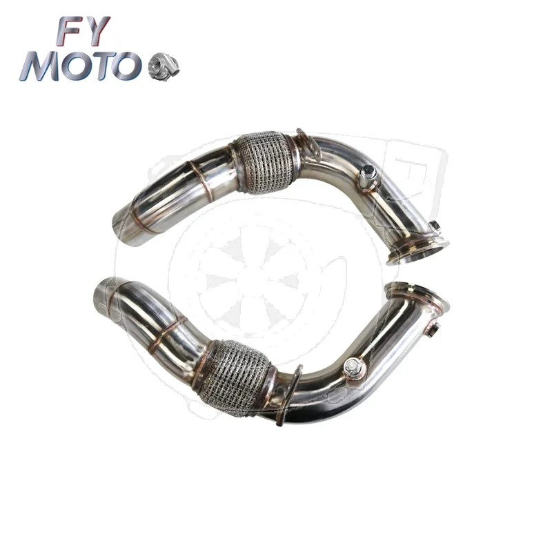 Exhaust Downpipe For BMW F10 F12 F13 M5 M6 High Flow 76mm S63 Engine M PERFORMANCE