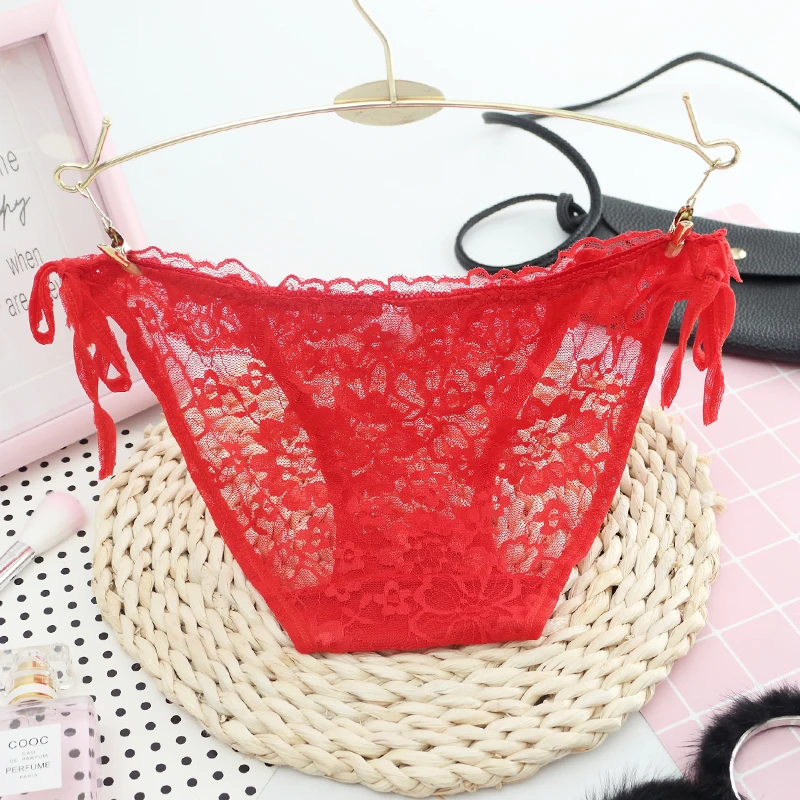 New Female Thong G-string women\'s Transparent Lace Underwear Women\'s Panties Low Waist Intimates Thongs