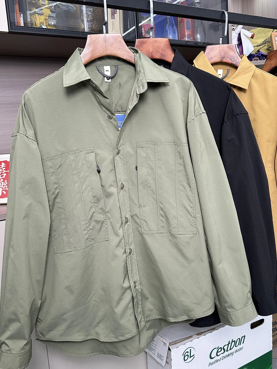 

Мужская рабочая рубашка с длинным рукавом для активного отдыха, износостойкая, с сетчатыми вставками, функциональный стиль, из полиэфирного волокна, свободный крой