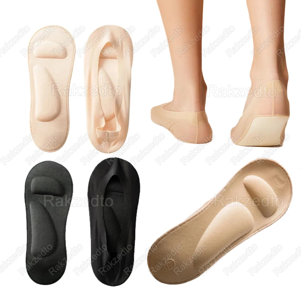 

Memory Foam Arch Support Foot Insoles Women Orthopedic Shoe Pads for High Heels Inserts Invisible Breathable Feet Massage Socks