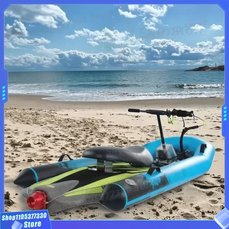 10.5kW Carbon Fiber Stand-Up Paddle Board with 64km/h Speed 150kg Load Gas-powered Surfboard Combo Kit for Ocean Waters