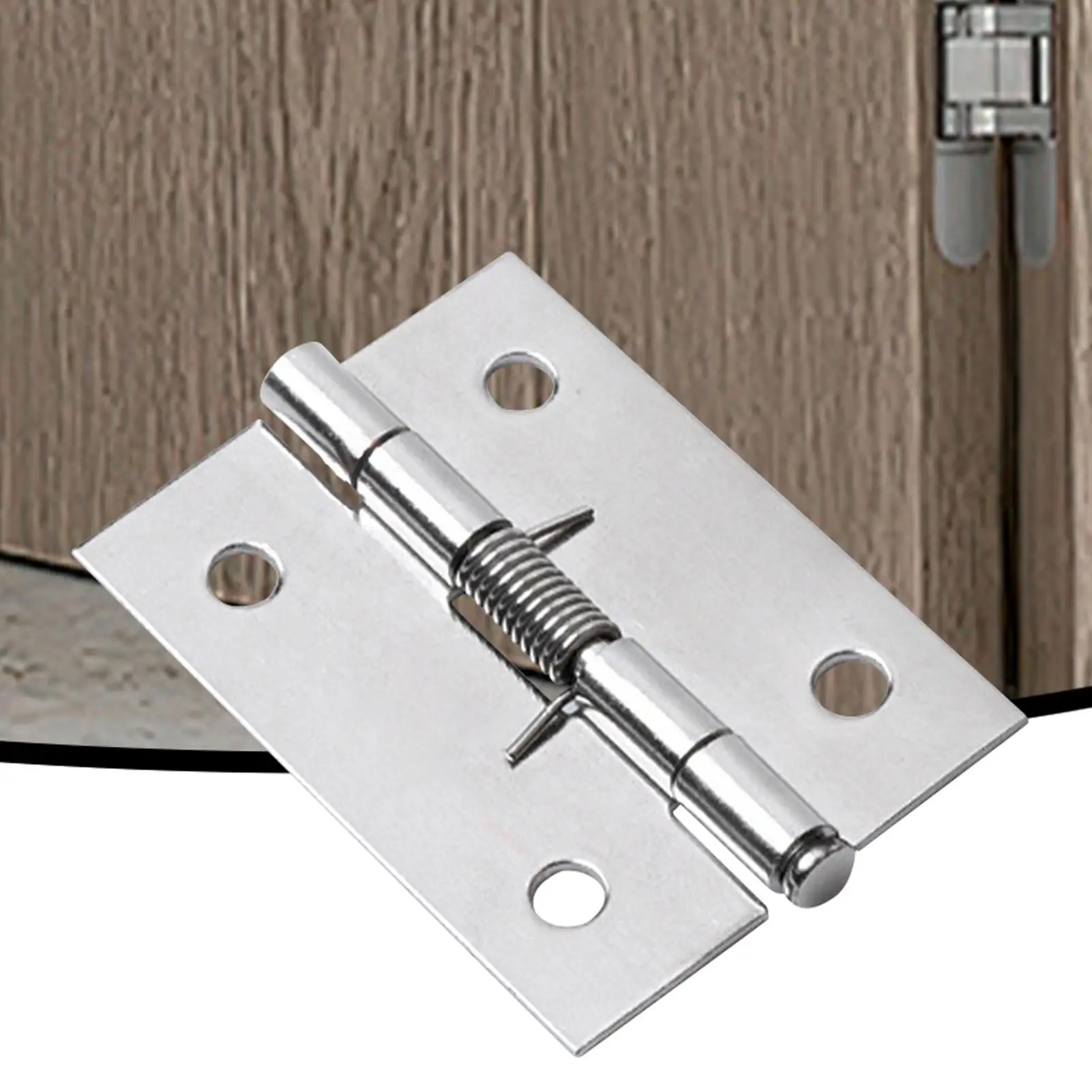 Adjustable Door Hinges Spring Door Hinge Stainless Steel Hinges for Doors Strong Load-Bearing Capacity Auto Door Closer