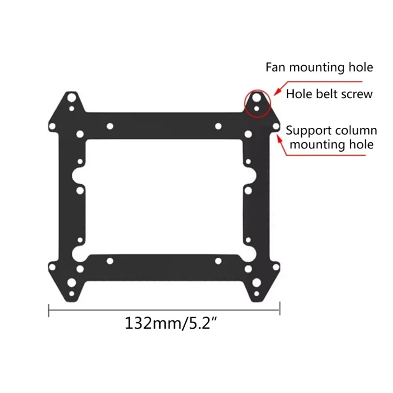 AP-2Pc 12Cm Fan Hard Drive Bracket SSD 3.5 Inch Hard Drive Bracket Extended Multi-Layer Stacking Bracket